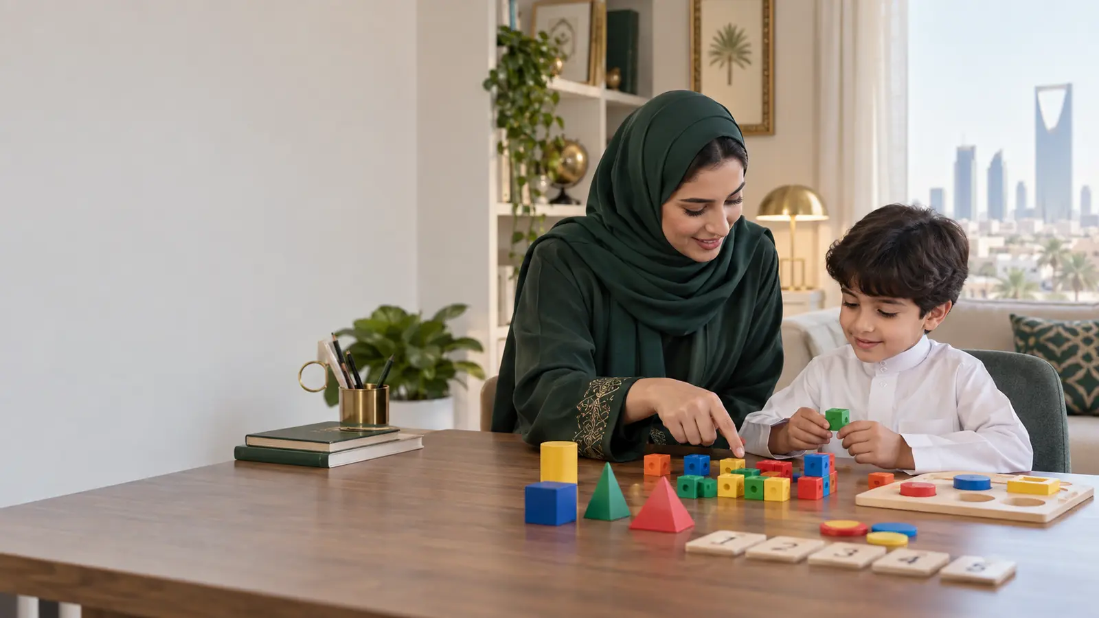 تأسيس الطفل في الرياضيات باستخدام وسائل تعليمية